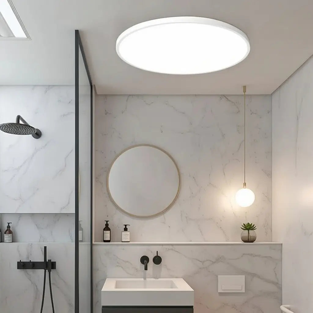 Plafoniera LED a conchiglia rotonda ultra sottile, aderente al soffitto, per camera da letto, cucina e corridoio