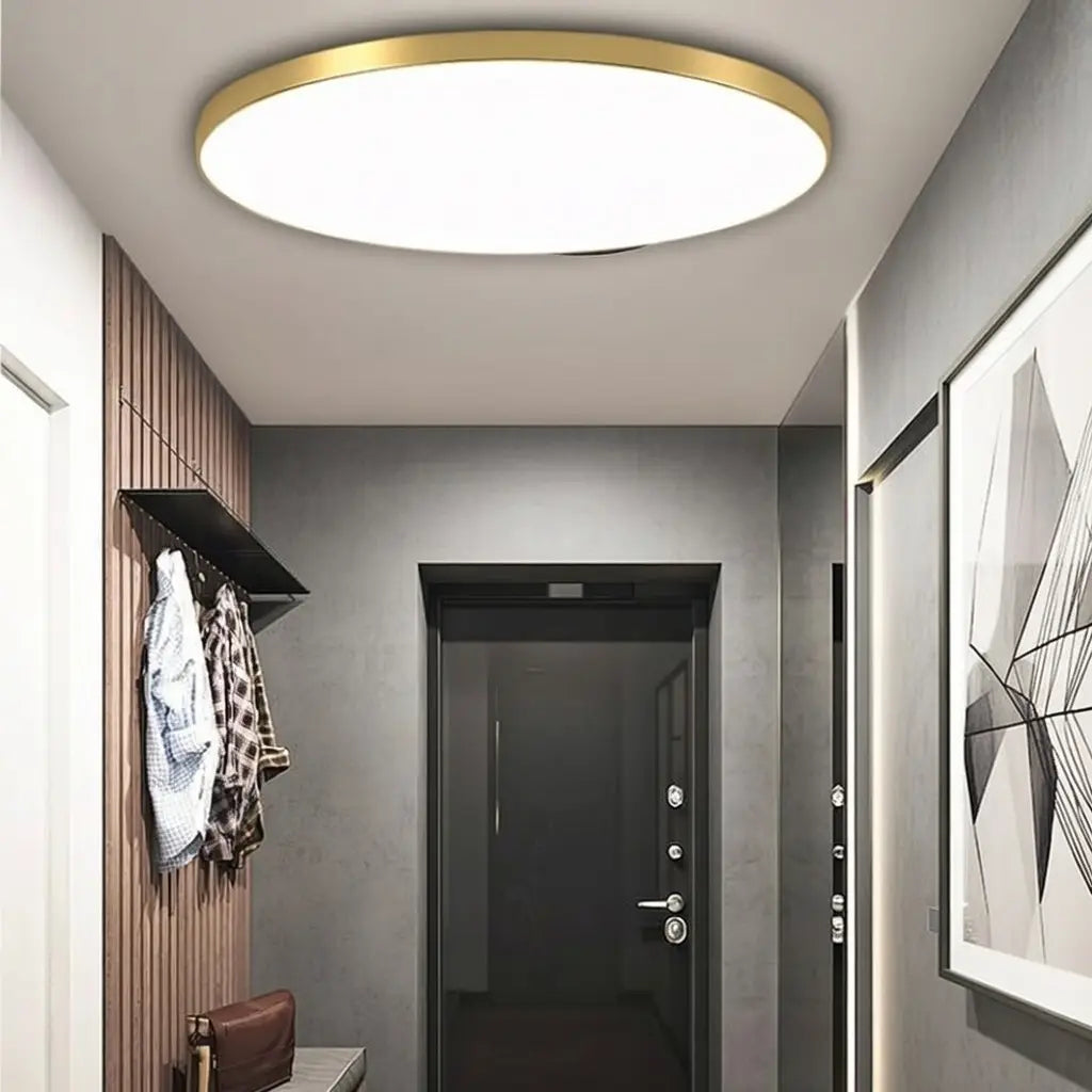 Plafoniera LED a conchiglia rotonda ultra sottile, aderente al soffitto, per camera da letto, cucina e corridoio