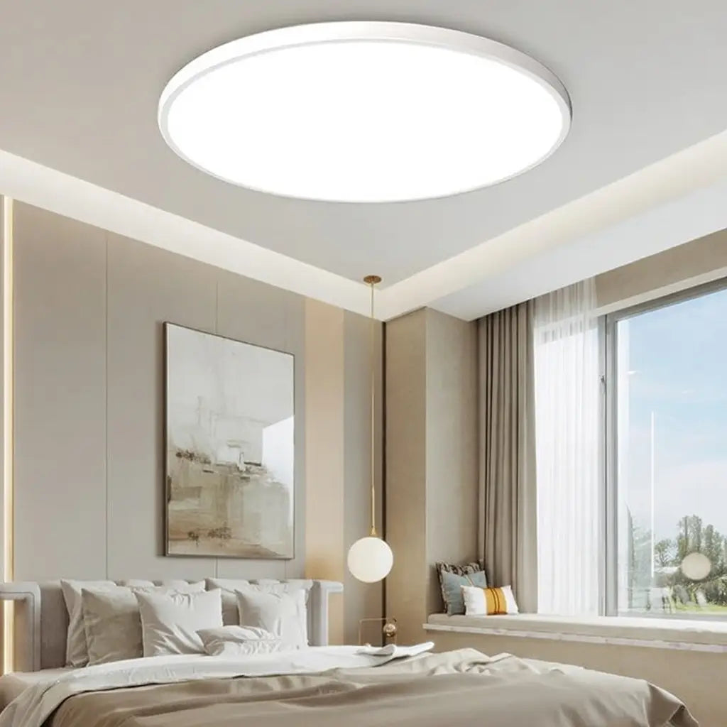 Plafoniera LED a conchiglia rotonda ultra sottile, aderente al soffitto, per camera da letto, cucina e corridoio
