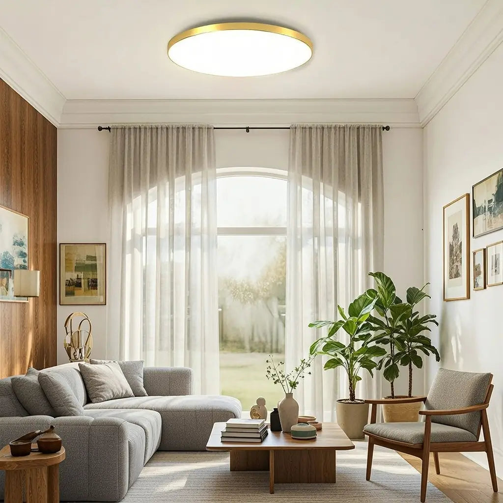 Plafoniera LED a conchiglia rotonda ultra sottile, aderente al soffitto, per camera da letto, cucina e corridoio