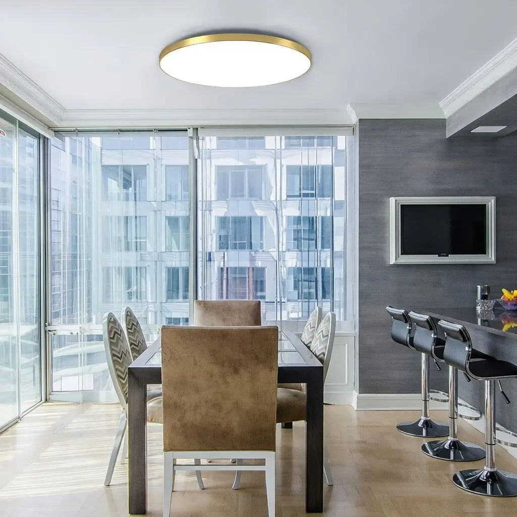 Plafoniera LED a conchiglia rotonda ultra sottile, aderente al soffitto, per camera da letto, cucina e corridoio