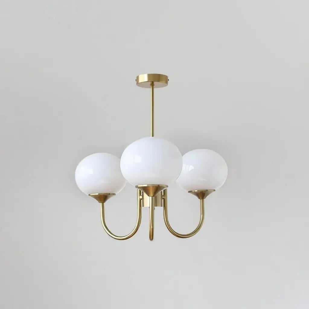Glass Bubble Chandelier with Sculptural Blown Shades and Modern Lighting Design