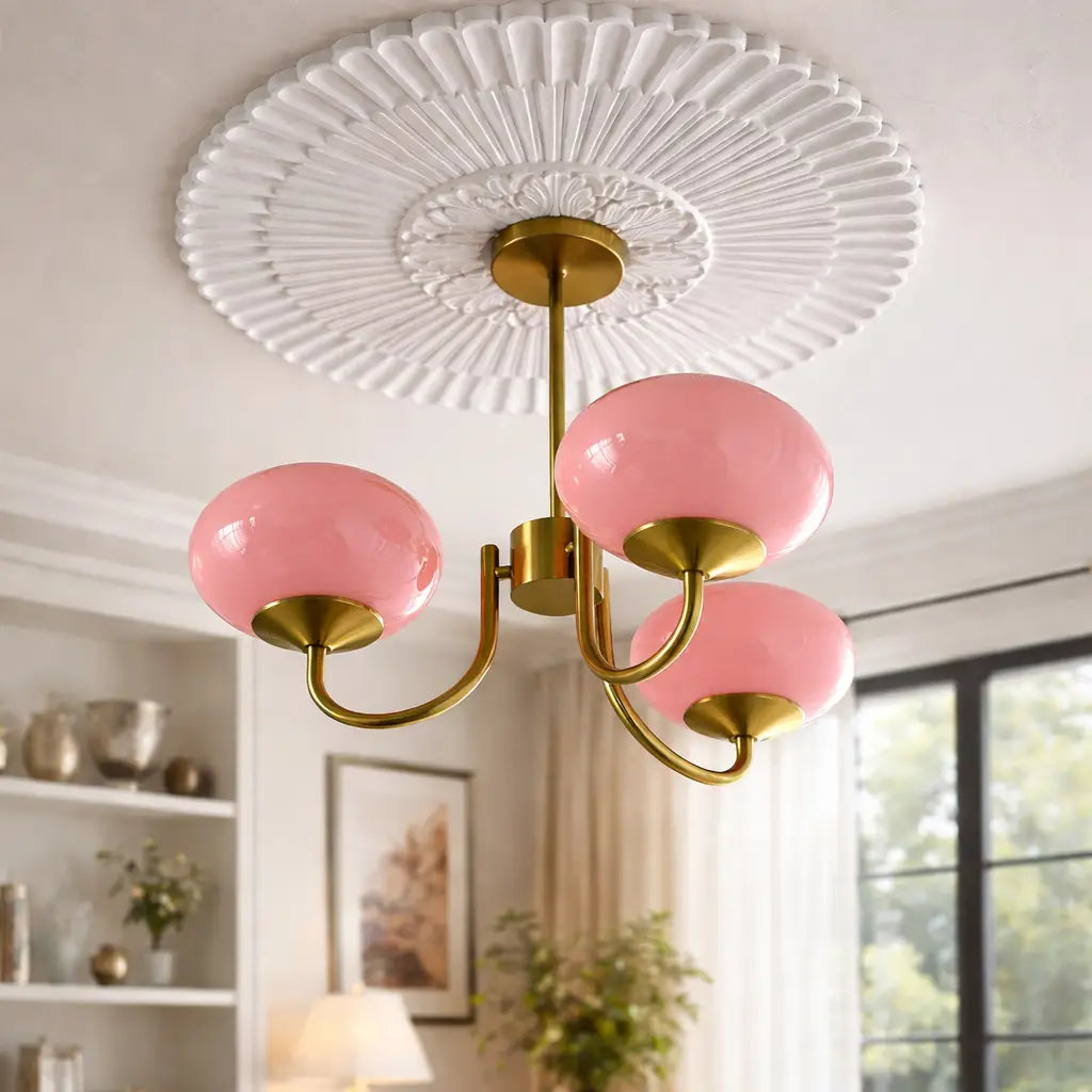Glass Bubble Chandelier with Sculptural Blown Shades and Modern Lighting Design