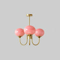 Glass Bubble Chandelier with Sculptural Blown Shades and Modern Lighting Design