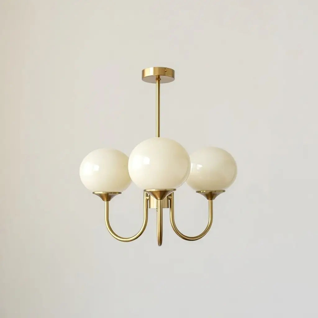 Glass Bubble Chandelier with Sculptural Blown Shades and Modern Lighting Design