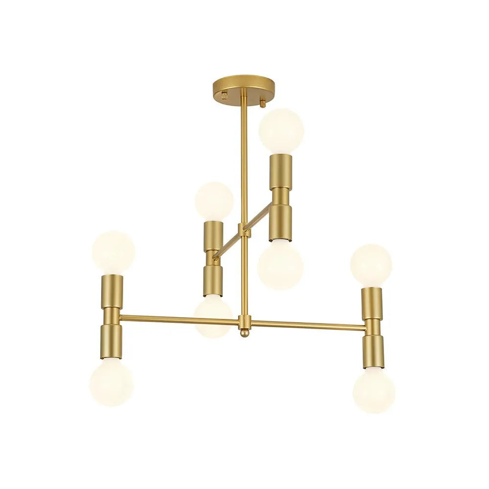 Kitchen Ceiling Lights Semi Flush 8-Light Sputnik Mid-Century Modern