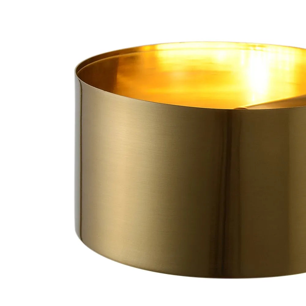 Aplique de pared con diseño de anillo dorado moderno de mediados de siglo y perfil circular escultural