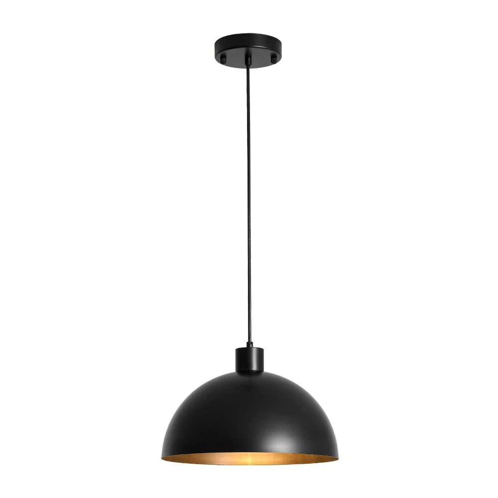 Vivian Mid-Century-industrielle Pendelleuchte mit Metallkuppel