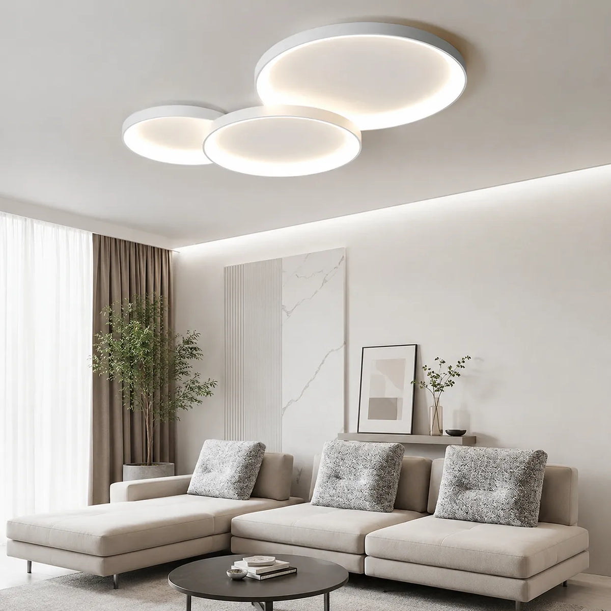 LED-Deckenleuchte mit Ringdesign für Schlafzimmer und Esszimmer
