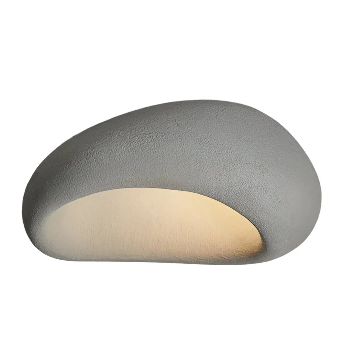 Oyster Light with Organic Textured Design Flush Mount Ceiling Light for Bedrooms and Living Rooms
