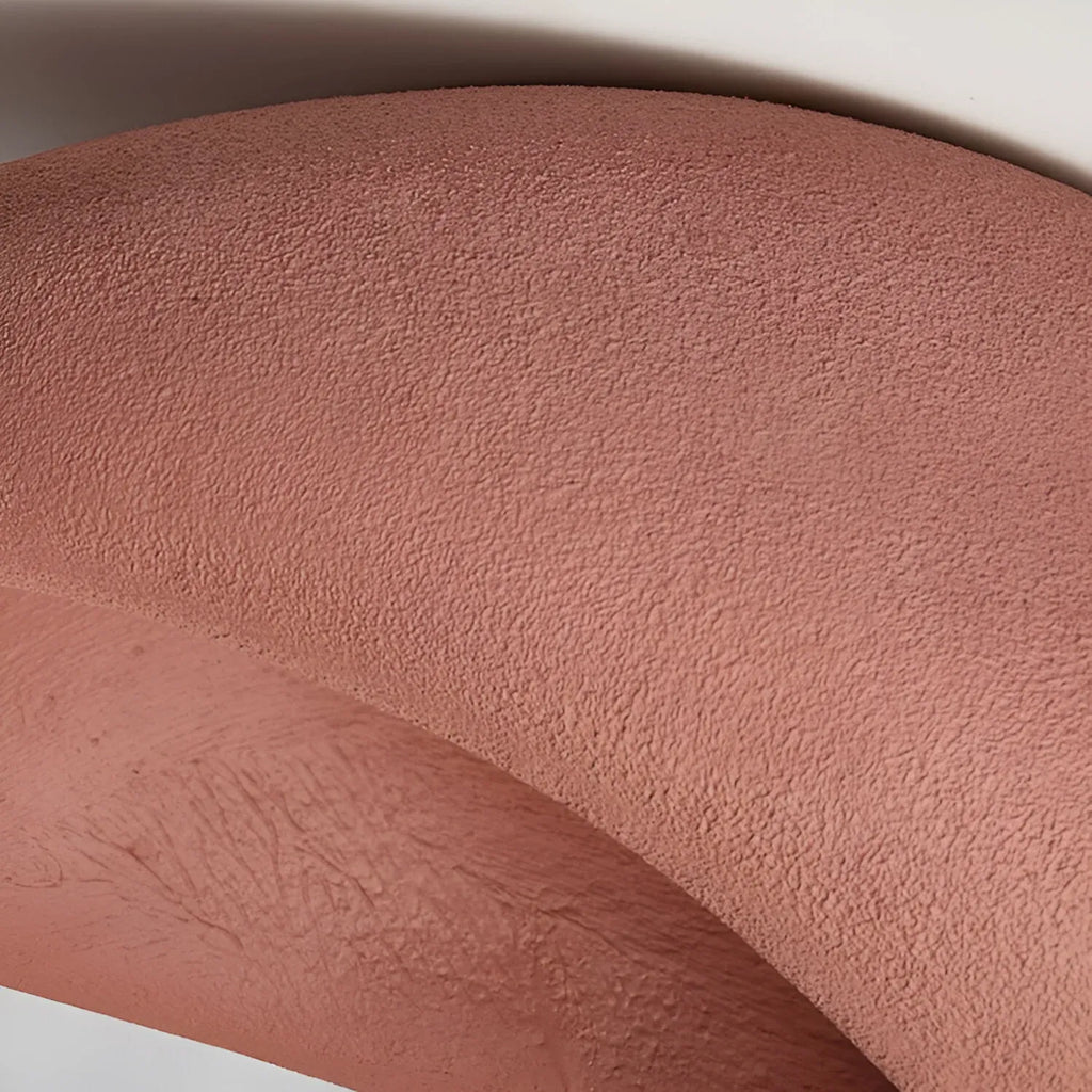 Oyster Light with Organic Textured Design Flush Mount Ceiling Light for Bedrooms and Living Rooms