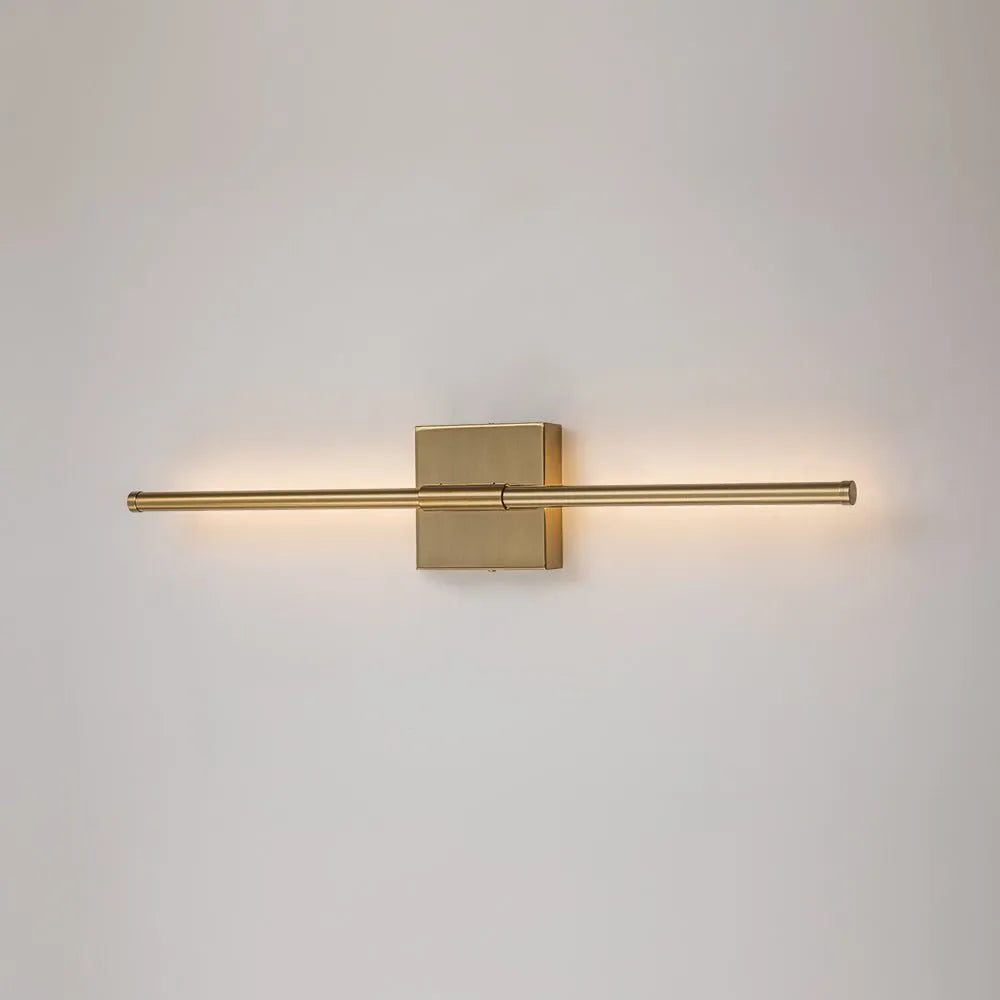 Wandleuchte mit schmalem, linearem LED-Balken zur horizontalen oder vertikalen Montage