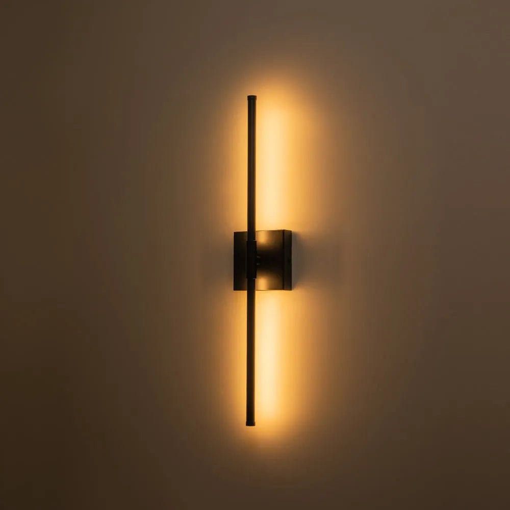 Wall Sconce Lighting with Slim Linear LED Bar and Horizontal Vertical Mounting