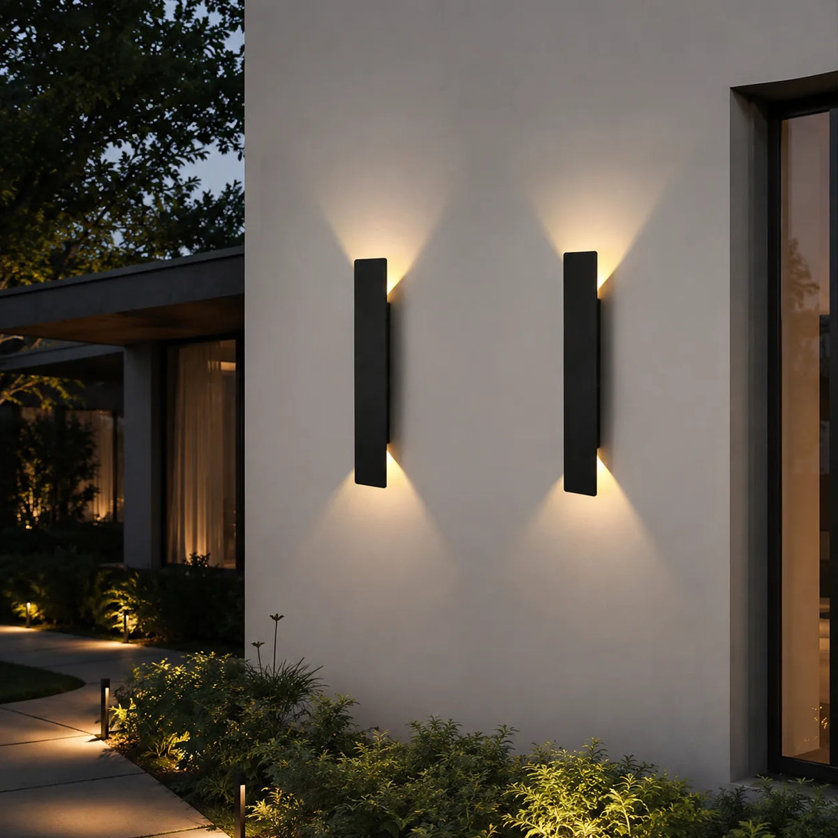 Applique murale extérieure LED minimaliste en aluminium IP65 Linden