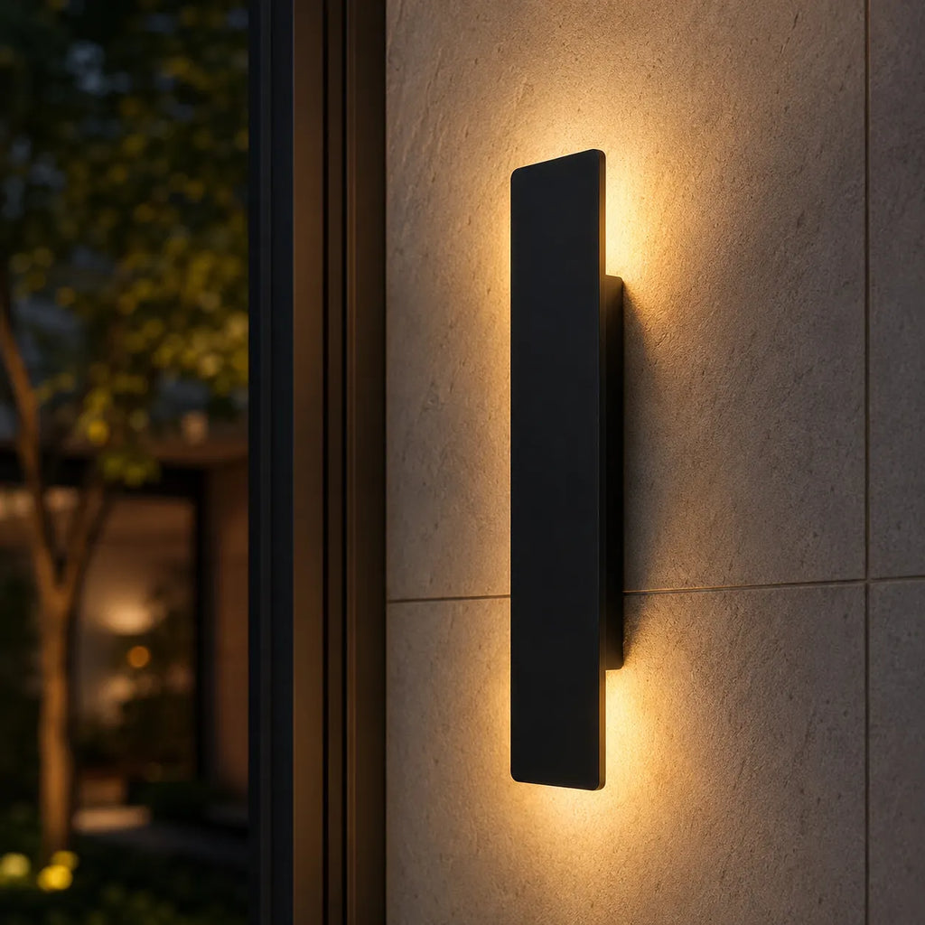 Lampada da parete per esterni minimalista Linden in alluminio, LED IP65