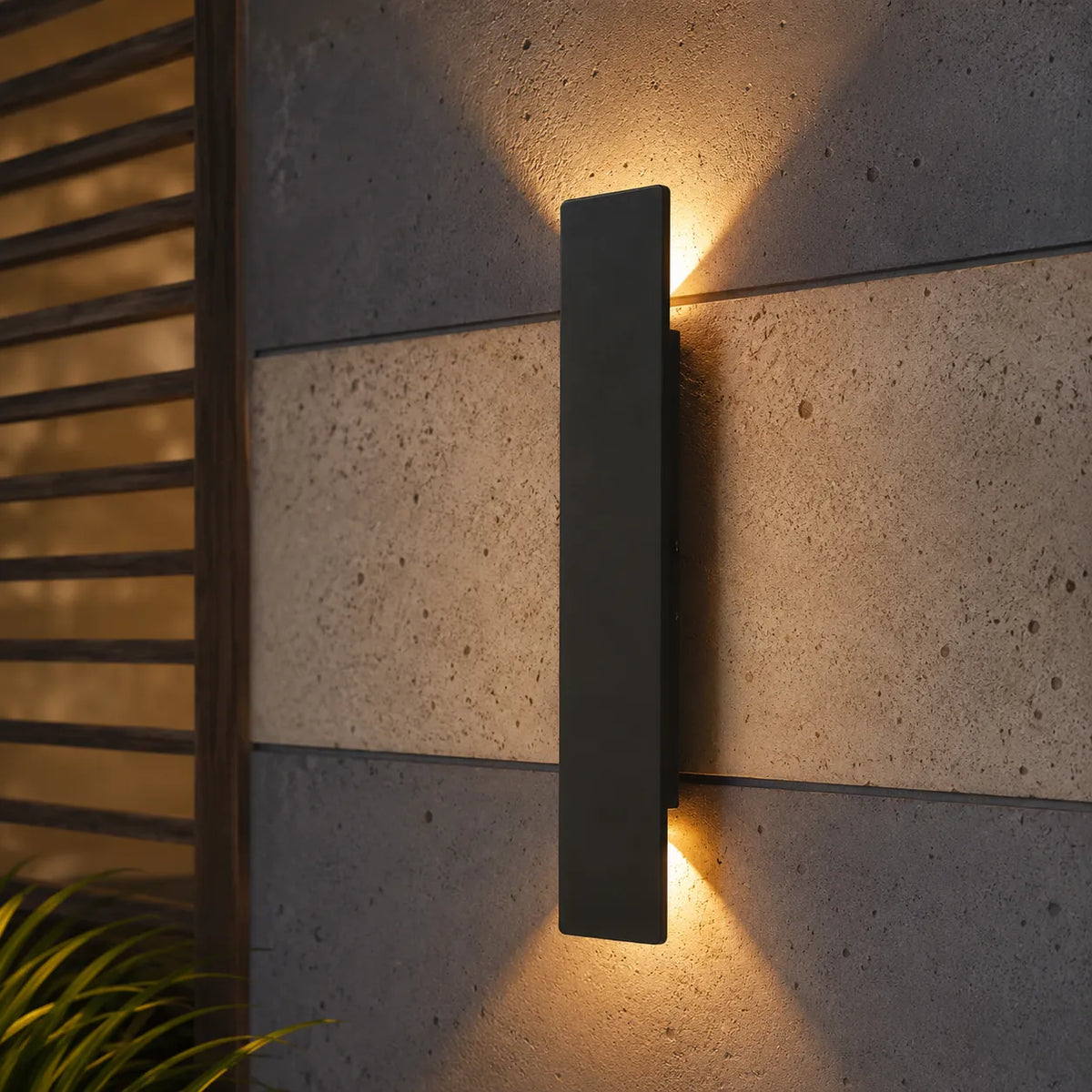 Lampada da parete per esterni minimalista Linden in alluminio, LED IP65