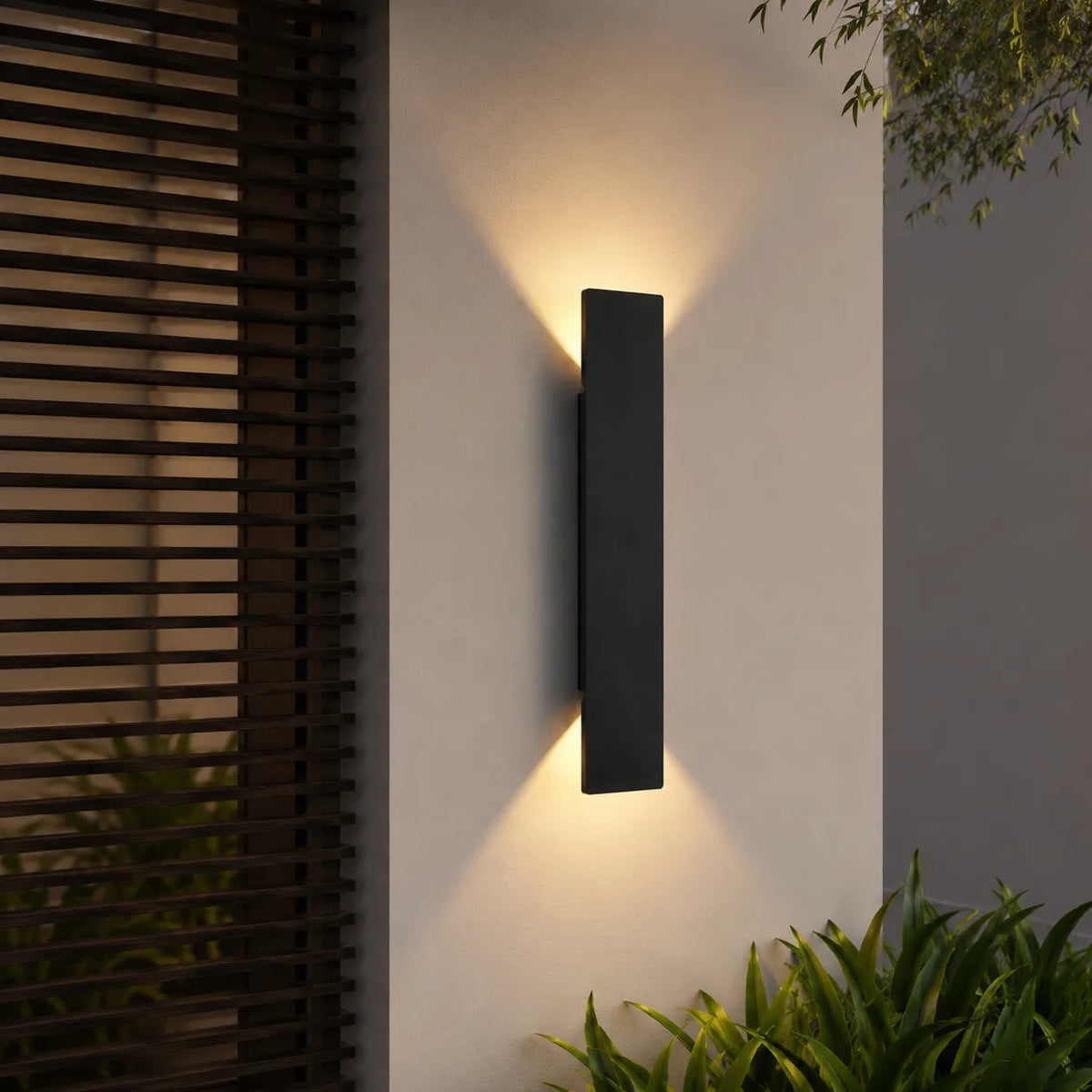 Applique murale extérieure LED minimaliste en aluminium IP65 Linden