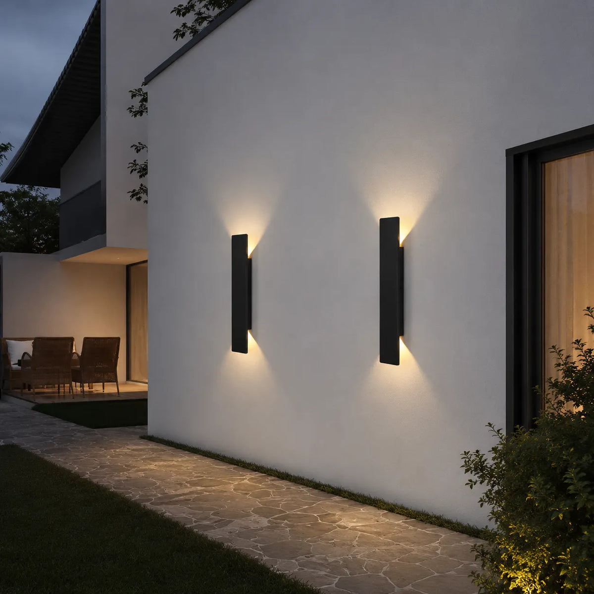 Applique murale extérieure LED minimaliste en aluminium IP65 Linden