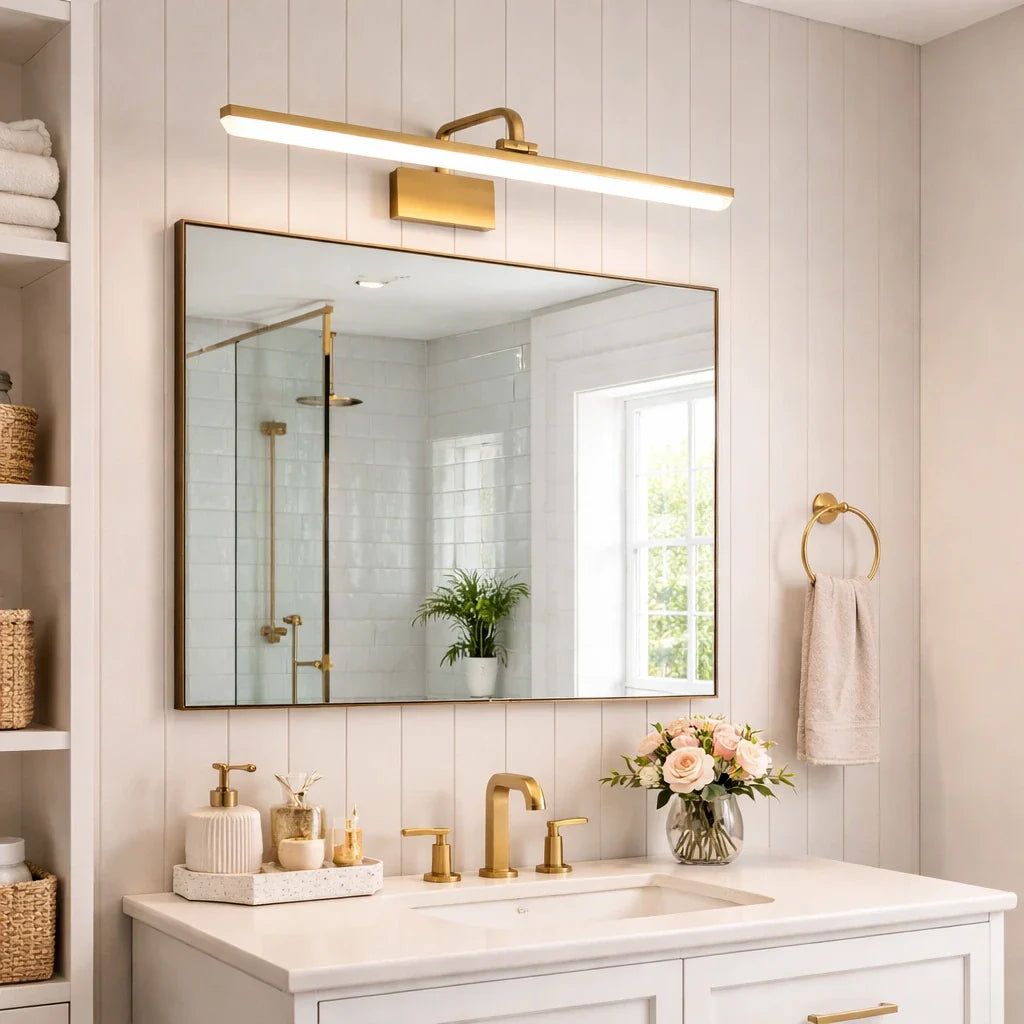 Lampade LED per specchio del bagno con bracci regolabili e design moderno
