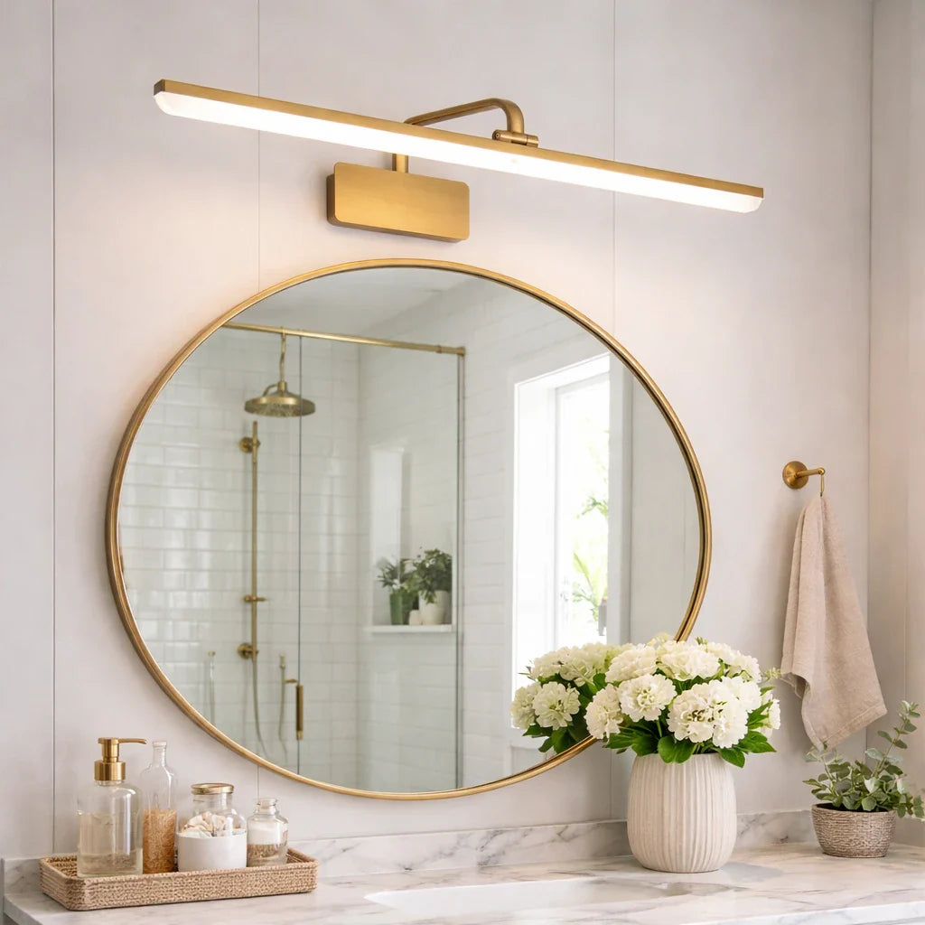 Lampade LED per specchio del bagno con bracci regolabili e design moderno