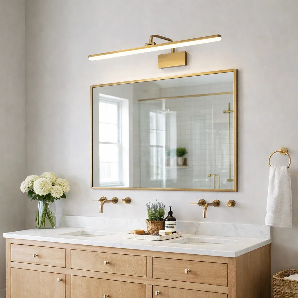 Lampade LED per specchio del bagno con bracci regolabili e design moderno