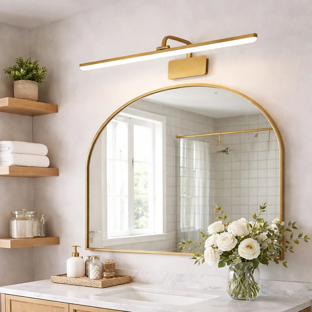 Lampade LED per specchio del bagno con bracci regolabili e design moderno