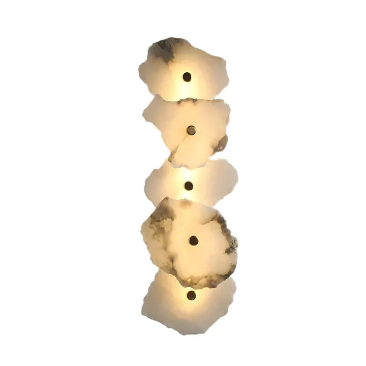 Applique dal design scultoreo in marmo e con orientamento della testa regolabile
