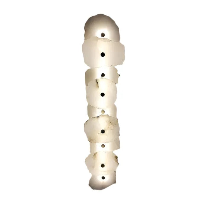 Applique dal design scultoreo in marmo e con orientamento della testa regolabile