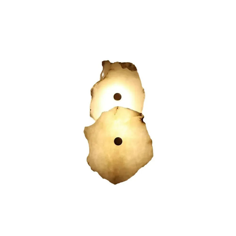 Applique dal design scultoreo in marmo e con orientamento della testa regolabile