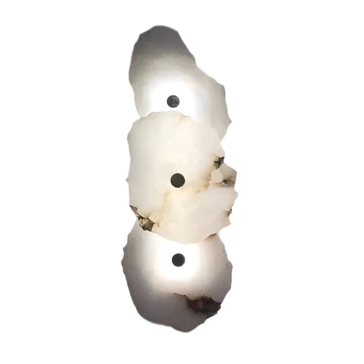 Applique dal design scultoreo in marmo e con orientamento della testa regolabile
