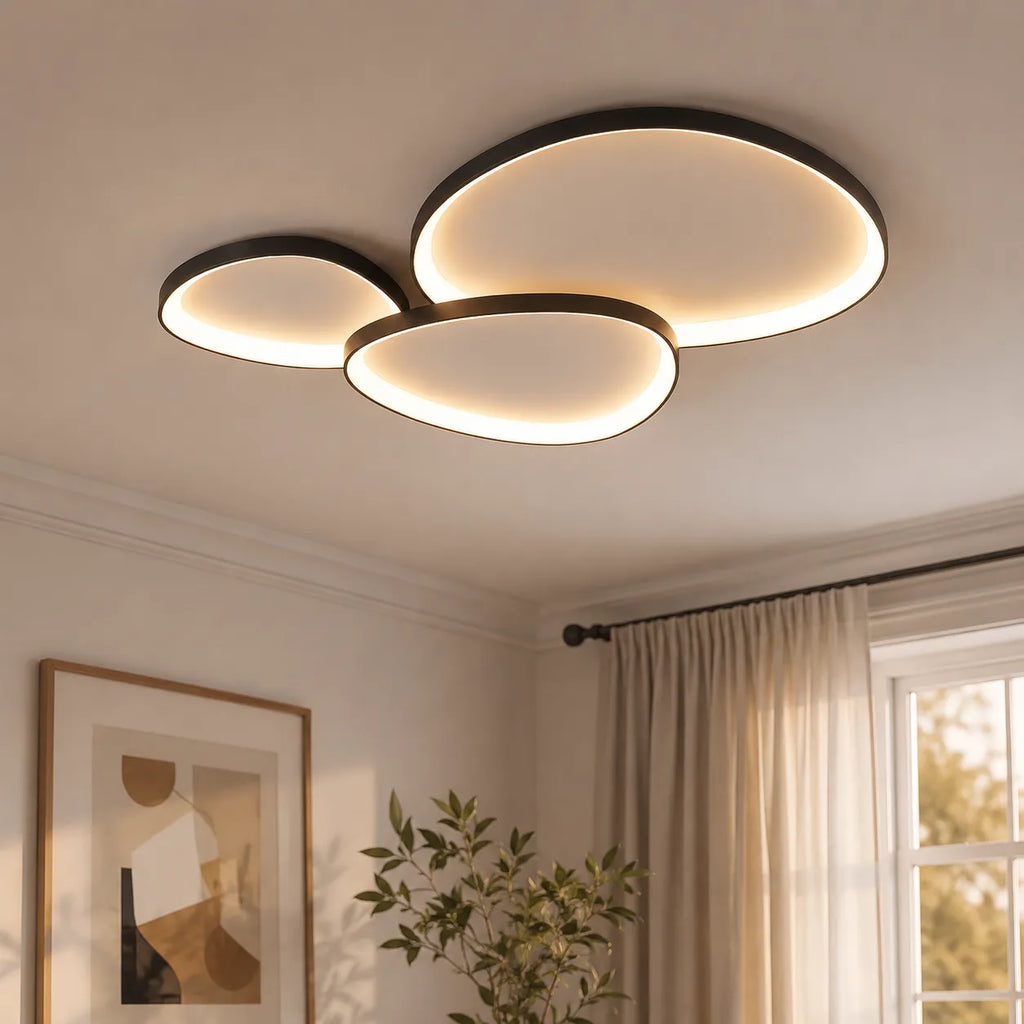 LED-Deckenleuchte mit modernem schwebendem Ringdesign für Schlafzimmer, Esszimmer und Wohnbereich