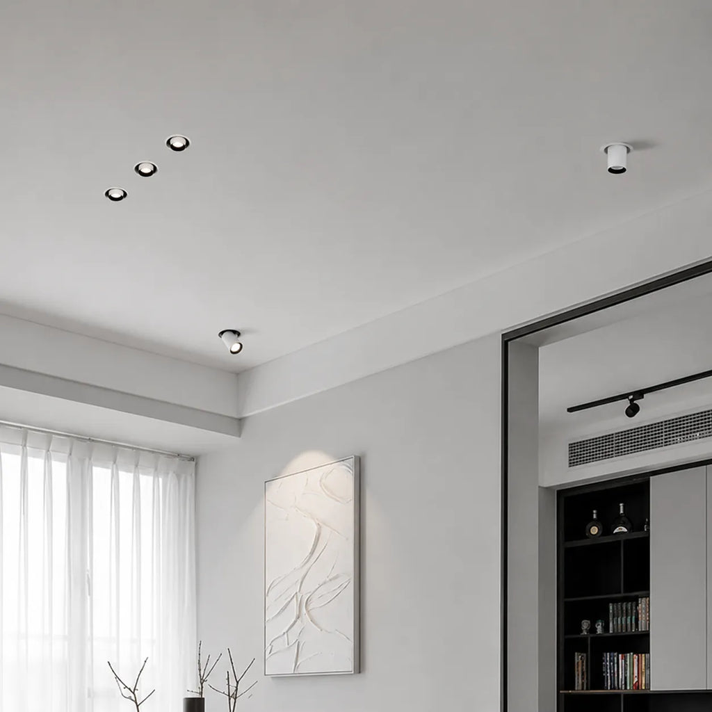 Spots encastrés au plafond à LED avec température de couleur réglable et intensité variable