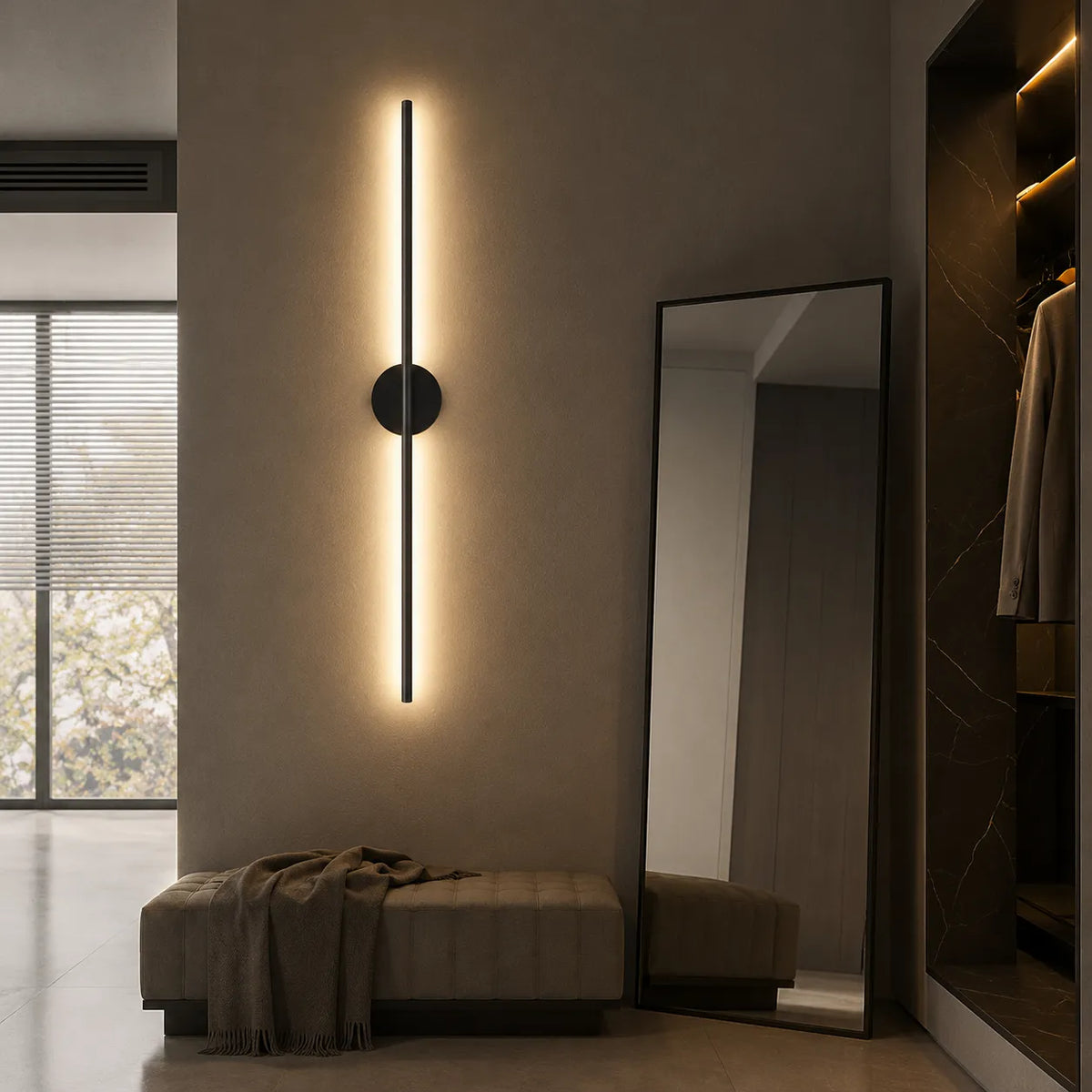 Applique murale LED minimaliste en aluminium Ayla