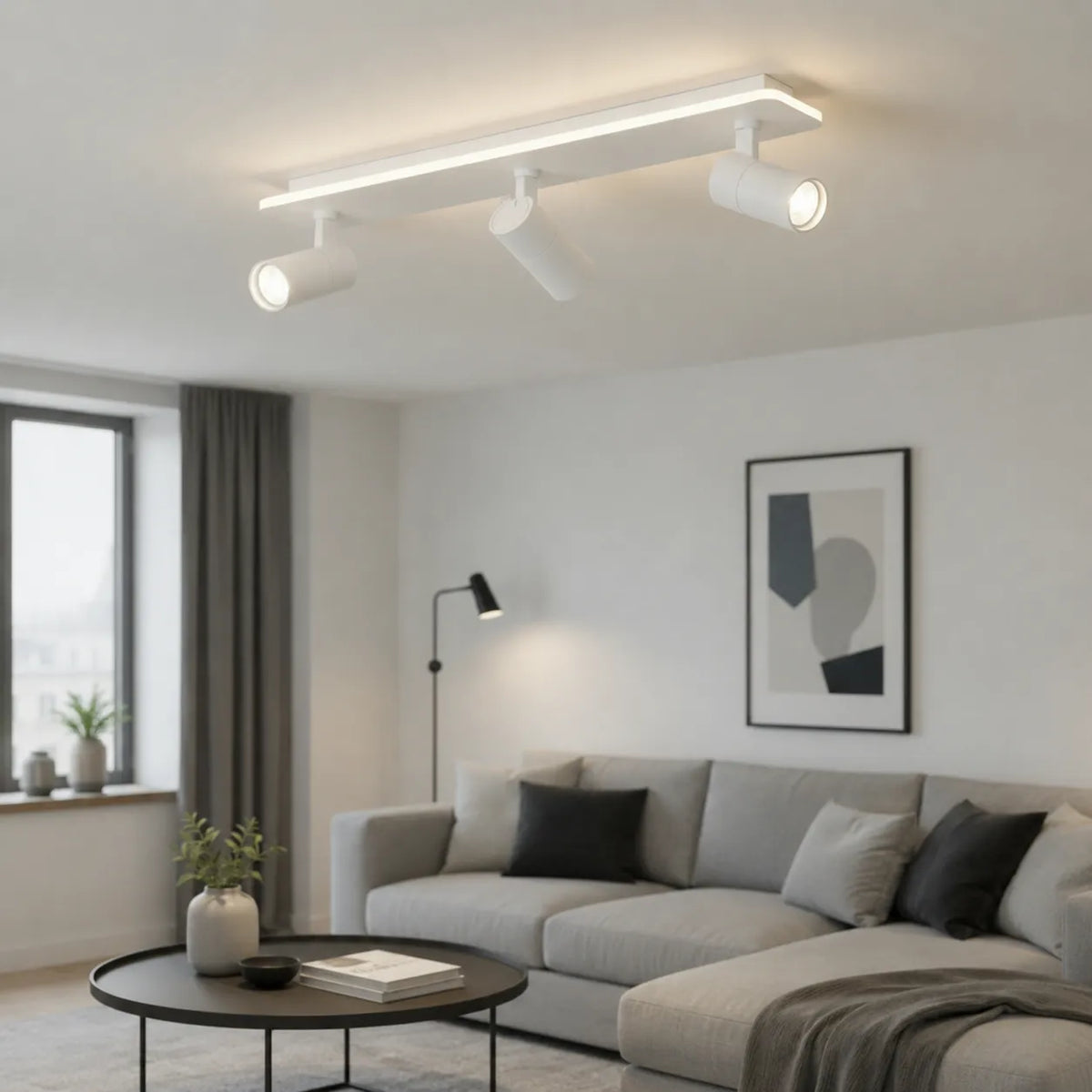 Plafonnier moderne à bande LED multi-spots réglables Zosia