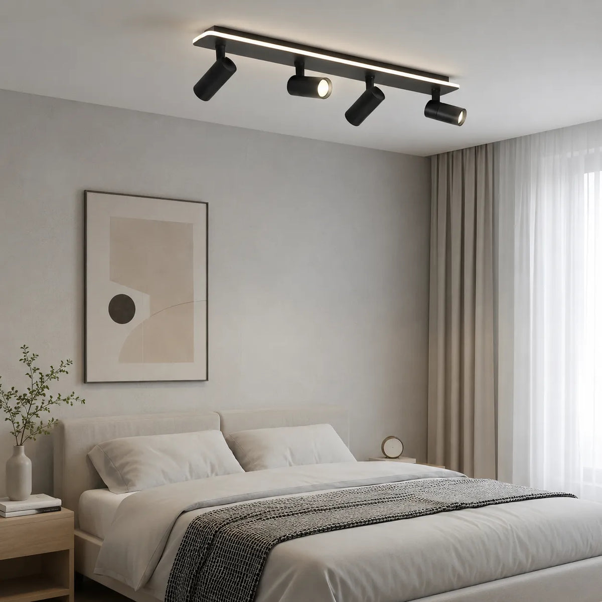 Plafonnier moderne à bande LED multi-spots réglables Zosia