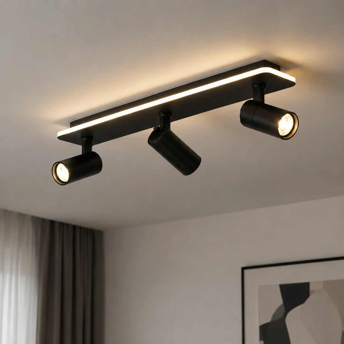 Plafonnier moderne à bande LED multi-spots réglables Zosia