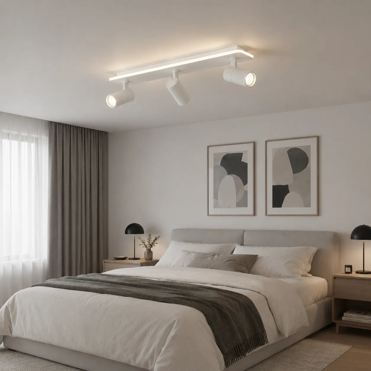 Plafonnier moderne à bande LED multi-spots réglables Zosia