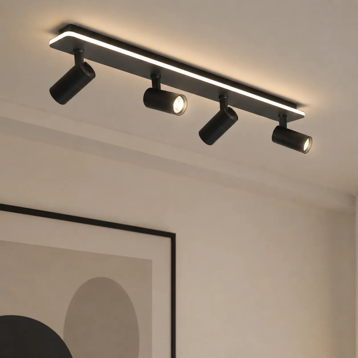 Plafonnier moderne à bande LED multi-spots réglables Zosia