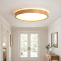Orin nordische dimmbare LED-Deckenleuchte mit Holzdetail