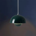 Lampada a sospensione con cavo regolabile e design in metallo ispirato a un fungo