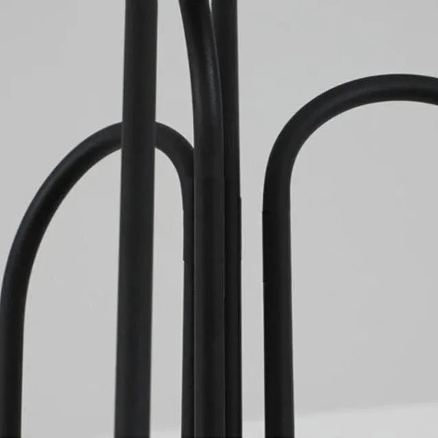 Lámpara colgante con pantalla de vidrio soplado a mano y estructura metálica para comedor y sala de estar