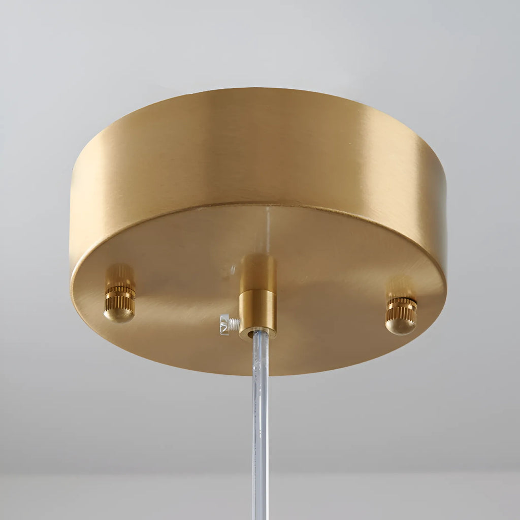 Pendant Light with Sculptural Glass Forms and Adjustable Suspension for Contemporary Dining