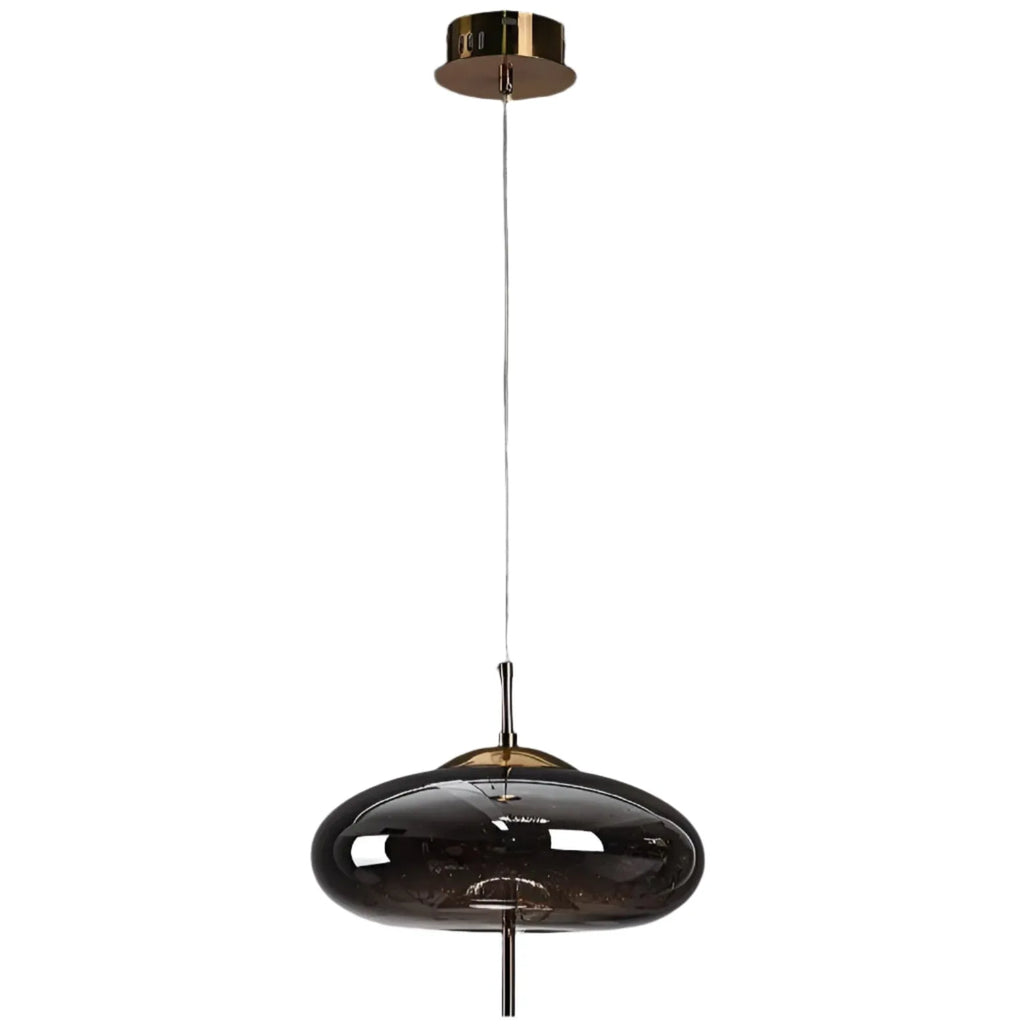 Pendant Light with Sculptural Glass Forms and Adjustable Suspension for Contemporary Dining