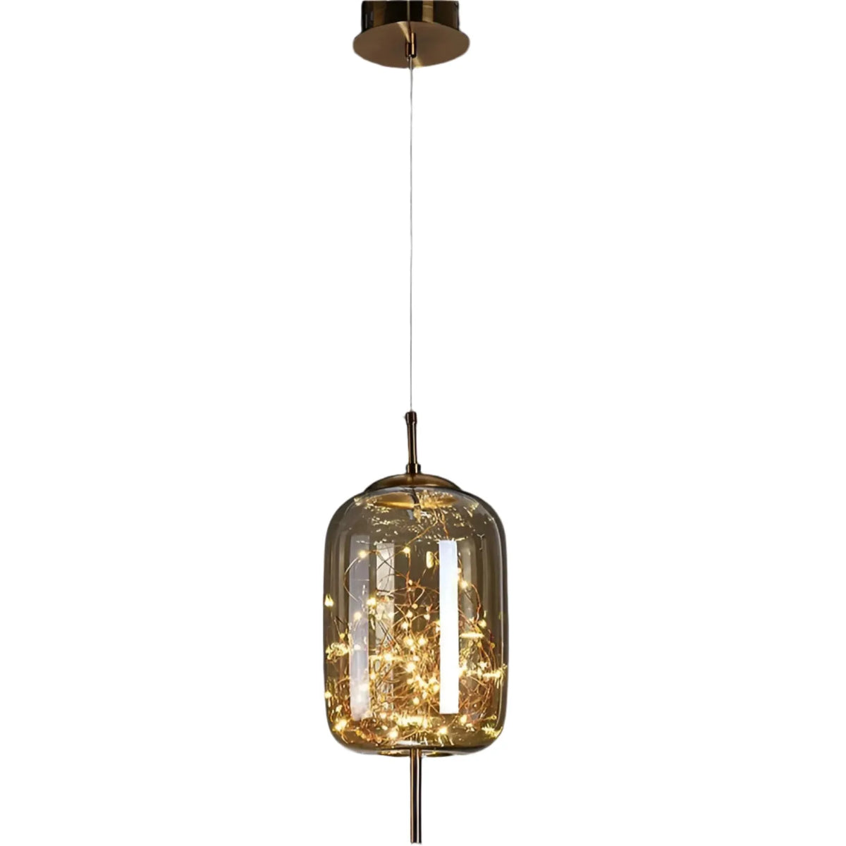 Pendant Light with Sculptural Glass Forms and Adjustable Suspension for Contemporary Dining