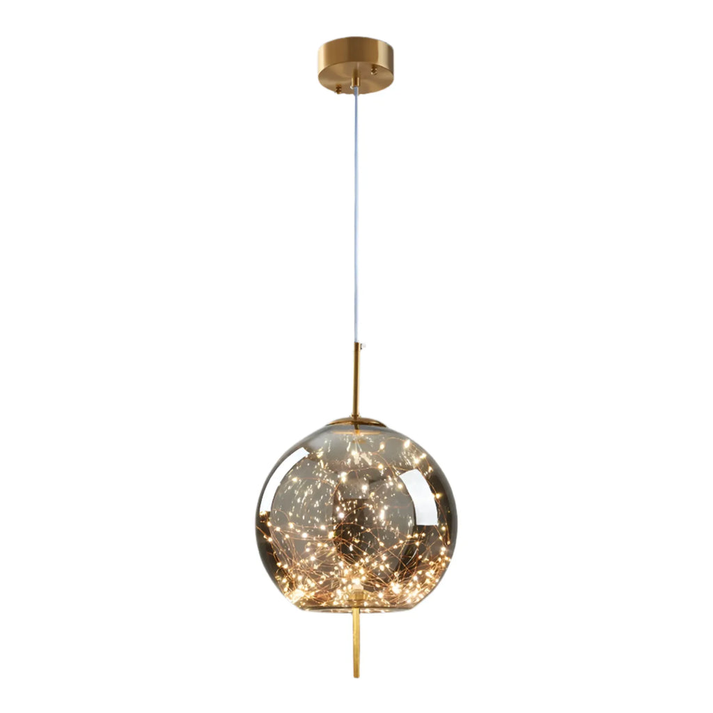 Pendant Light with Sculptural Glass Forms and Adjustable Suspension for Contemporary Dining