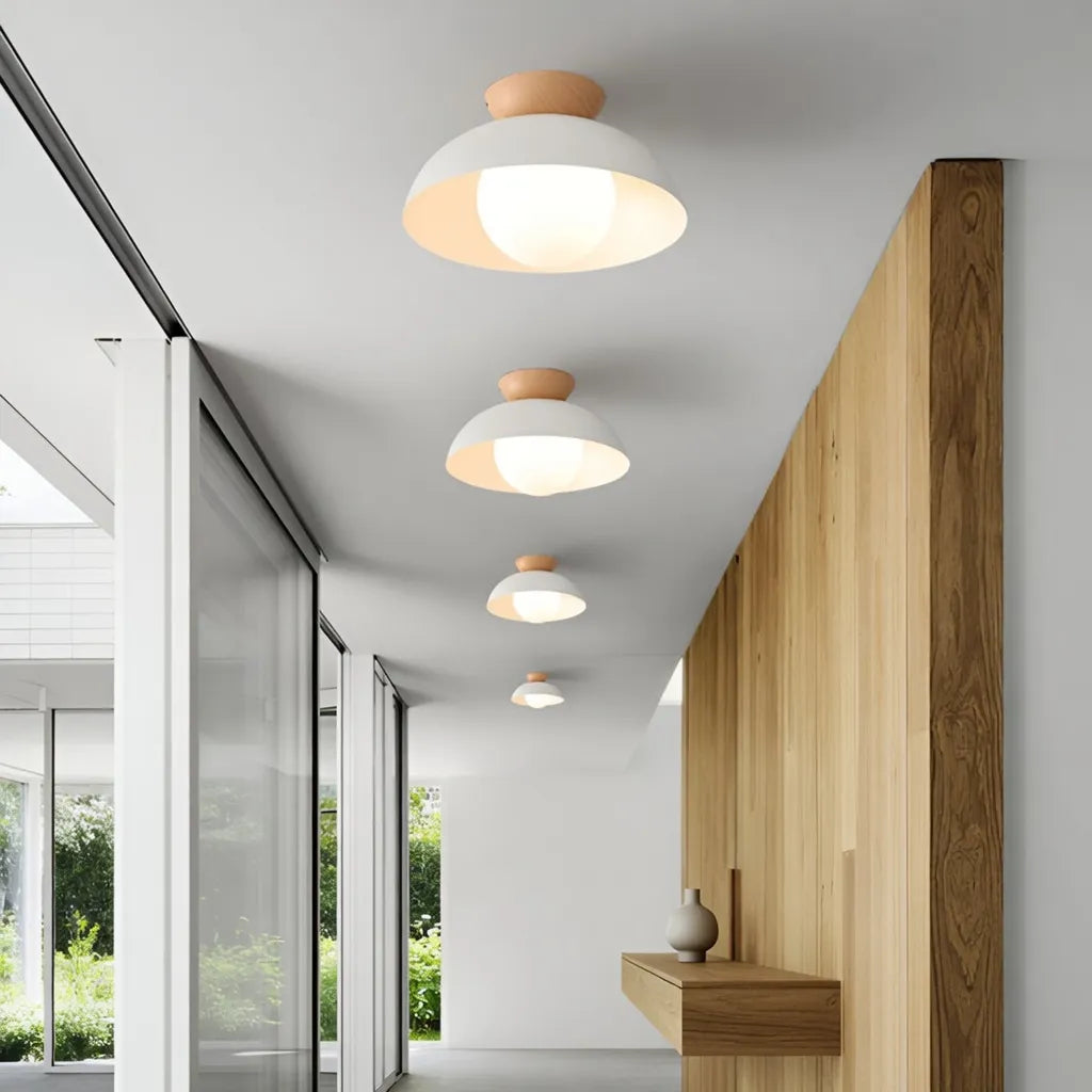 Küchen-Deckenleuchten aus Eisen und Glas, als flache Deckenmontage oder Pendelleuchte