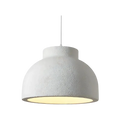 Pendant Light with Sculptural Dome Shade and Organic Finish for Dining Room