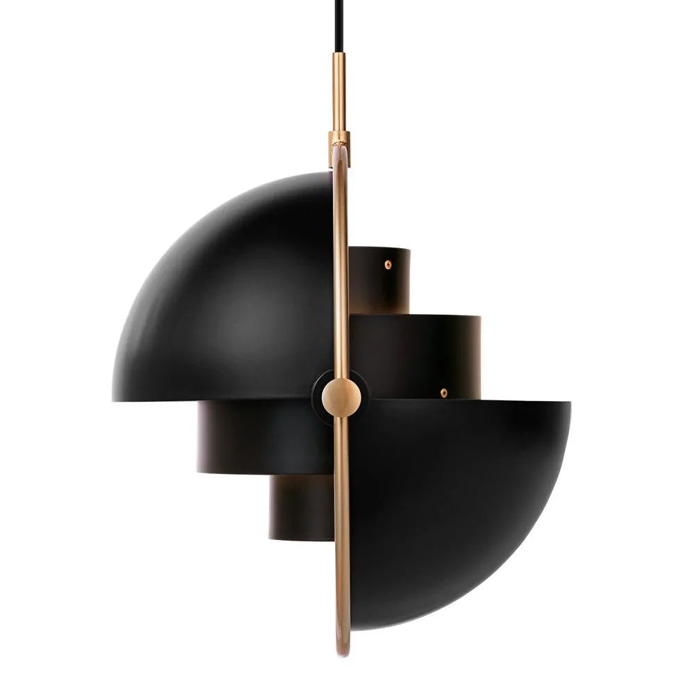 Suspension au design sphérique moderne avec coque métallique réglable
