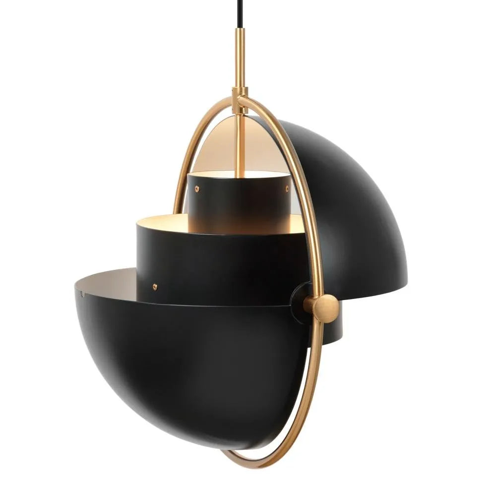 Suspension au design sphérique moderne avec coque métallique réglable