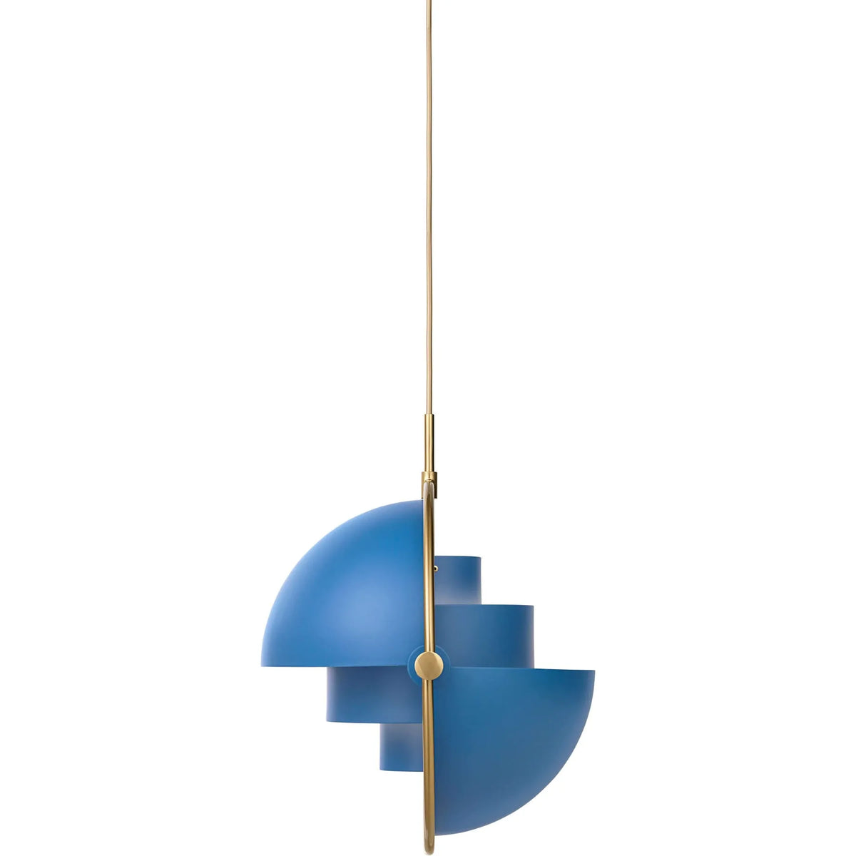 Pendant Light with Modern Orb Design and Adjustable Metal Shell